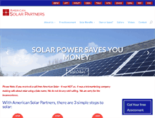 Tablet Screenshot of americansolarpartners.com